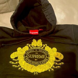 Supreme Love or Hate Hooded Sweatshirt Size Small